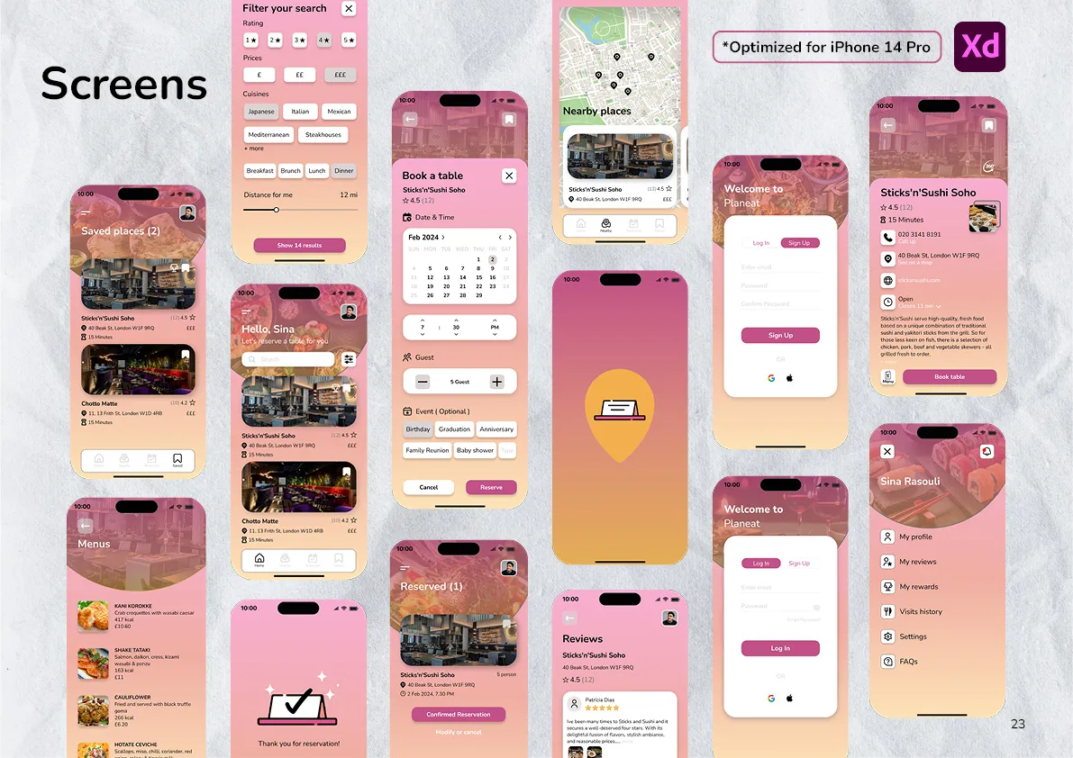 Shima Amini - Planeat ApplicationPlaneat Application